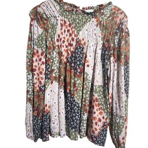 Easel Multicolor Floral Blouse